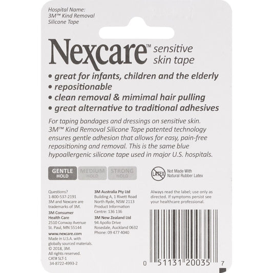 Nexcare Sensitive Skin Tape 1 inch Wide