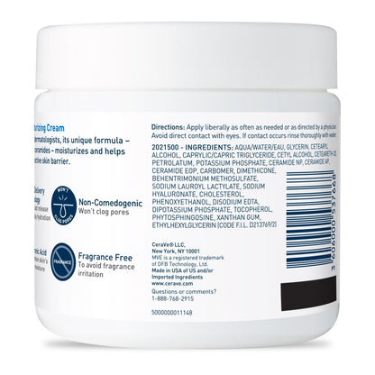 CeraVe Moisturizing Face & Body Cream for Normal to Dry Skin 16oz